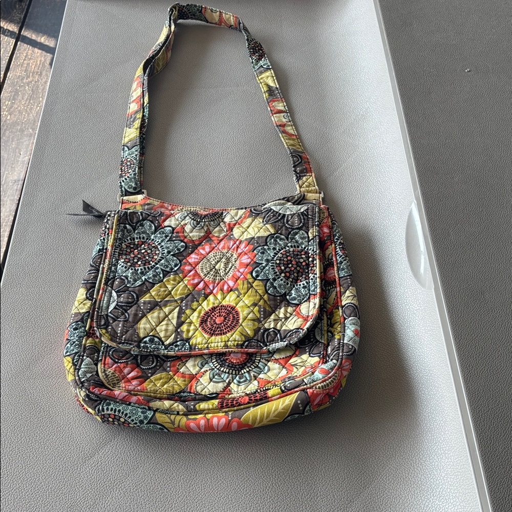 Vera Bradley Flower Shower print Cross body adjustable Strap
